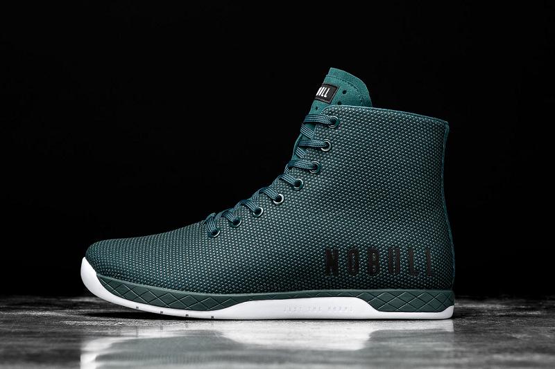 Deep / Turquoise Nobull High-Top Deep Teal Men\'s Trainers | CA G1439S